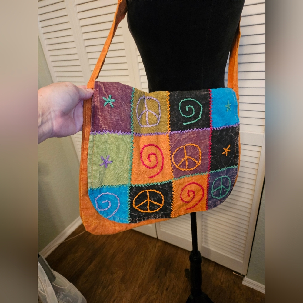 Colorful Patchwork Shoulder/Crossbody Bag. Never Used ☮️